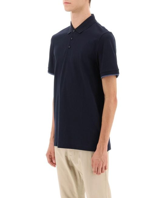 Boss Phillipson Slim Fit Polo Shirt in Blue für Herren