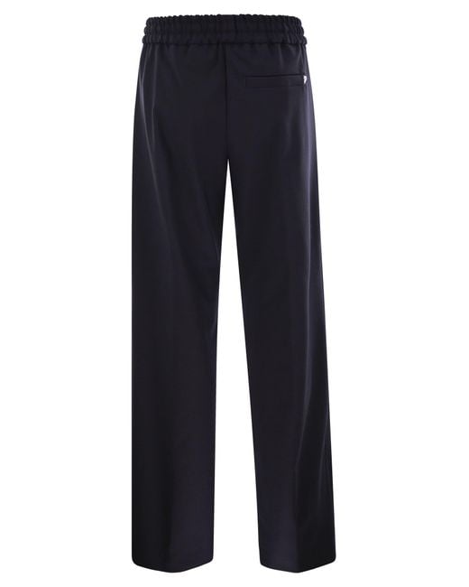 Dondup Blue Marisol Gabardine Jogger Trousers