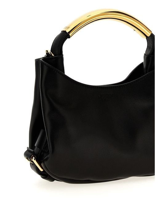 Moschino Black Handle Me Bag Small' Handbag