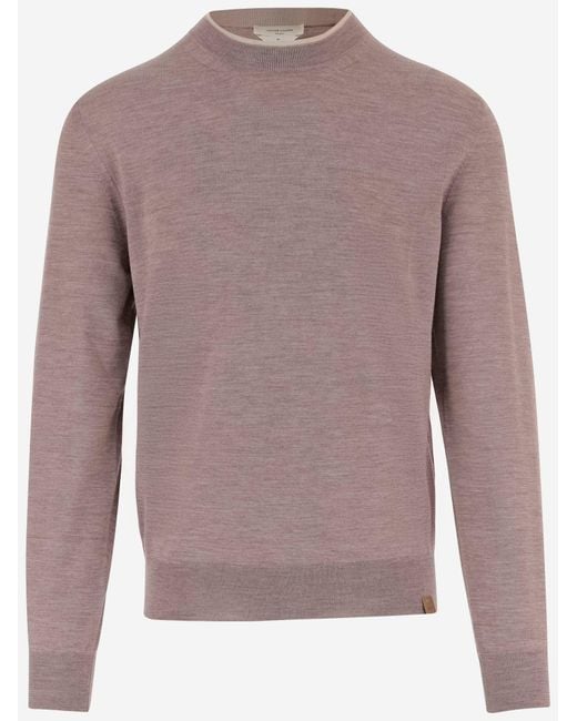 Jacob Cohen Natural Wool Blend Sweater