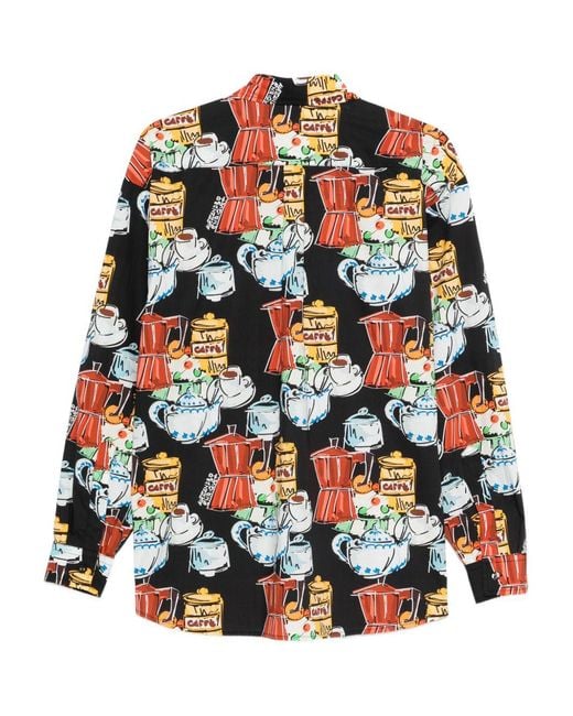 ALESSANDRO ENRIQUEZ Gray Printed Cotton Shirt