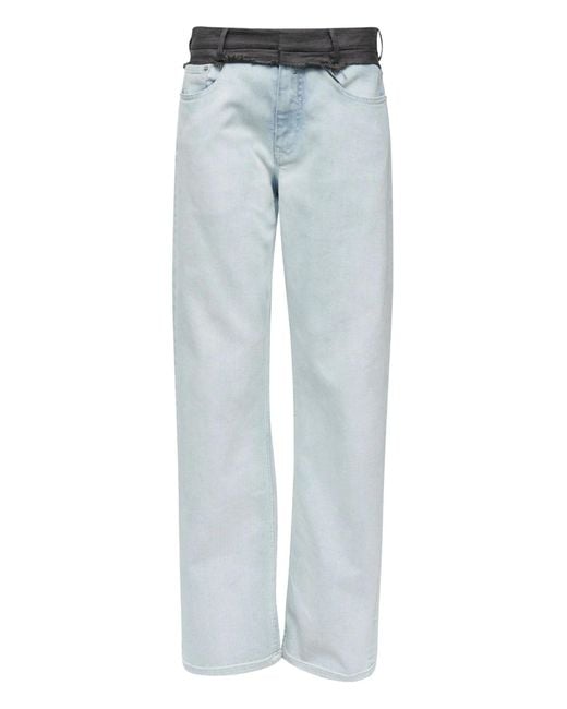 MM6 by Maison Margiela Blue Pants 5 Pockets