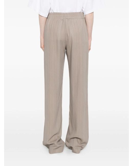 Golden Goose Deluxe Brand Gray Journey W's Jogging Brittany Light Pinstripes Viscose Crepe