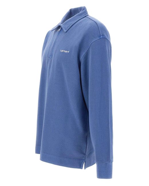 Carhartt Blue Piqué Script Sweat