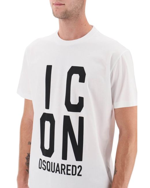 DSquared² Icon T -Shirt in White für Herren