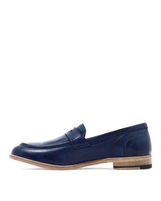 Sturlini Blue Classic Leather Loafers