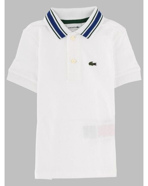 Lacoste Blue Polo Con Logo