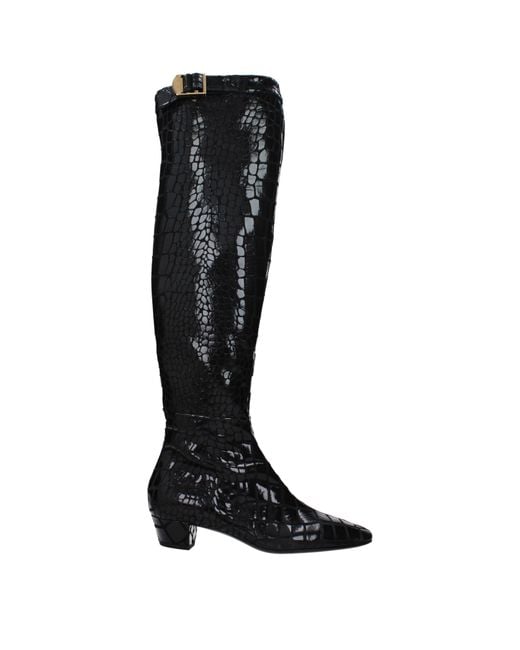 Tom Ford Black Stivali Donna Camoscio Nero