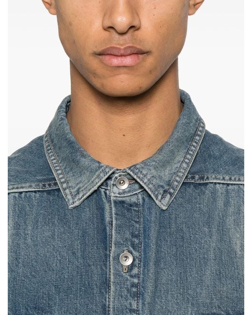 Rick Owens Blue Drkshdw Sl Tommy Jumbo Gilet