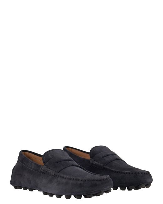 Tod's Multicolor Suede Moccasin Moccasin for men