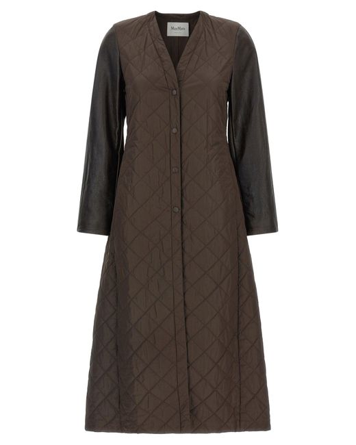 Max Mara 'berta1234'-jas in het Brown