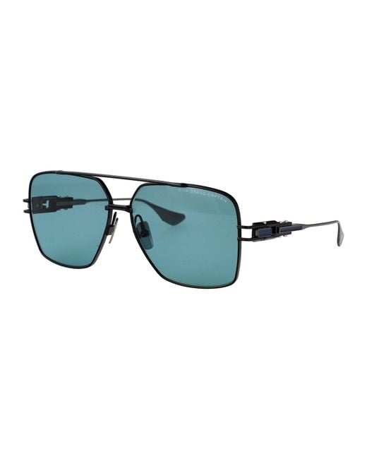Dita Eyewear Blue Aviator Sunglasses Dts159 A 02 Mbk As
