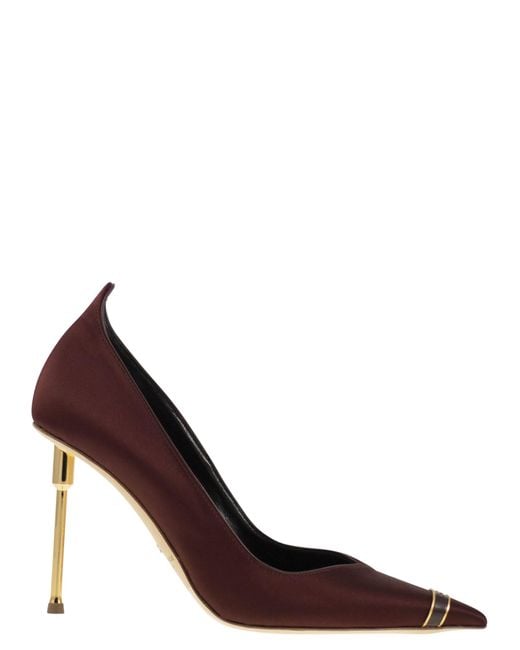 Elisabetta Franchi Brown Pumps With Sculpted Heels