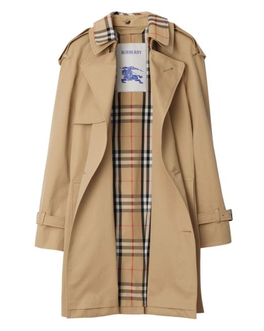 Burberry Natural Cotton Trench Coat