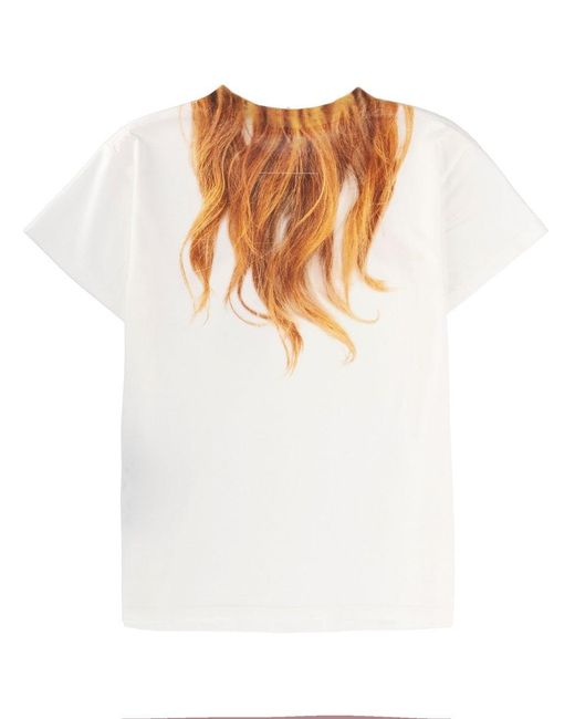 MM6 by Maison Margiela White Crew-Neck T-Shirt