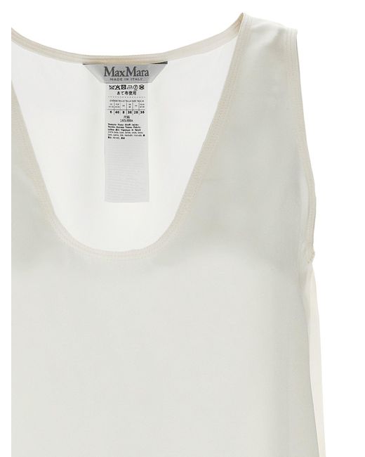 Max Mara White 'Filly' Top