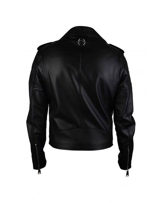 Philipp Plein Perfecto Jacket in het Black