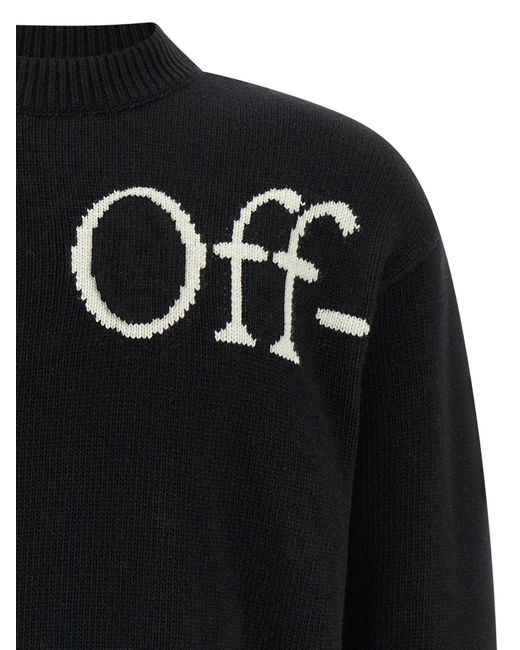 Off-White c/o Virgil Abloh Black 'Bookish Shared Knit' Sweater