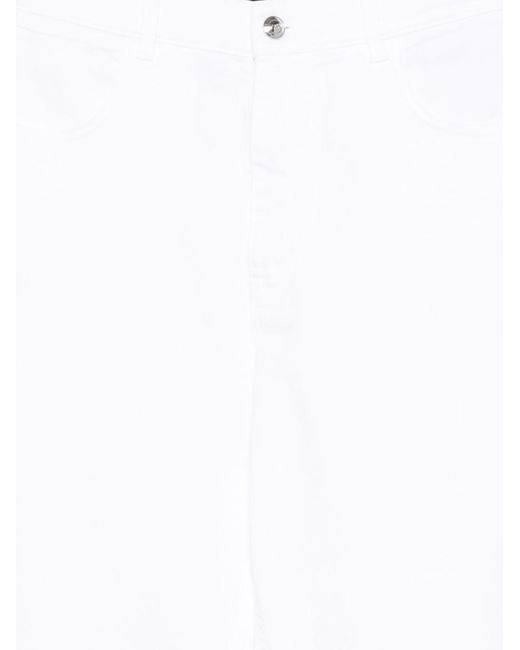 Fay White Denim Cotton Jeans