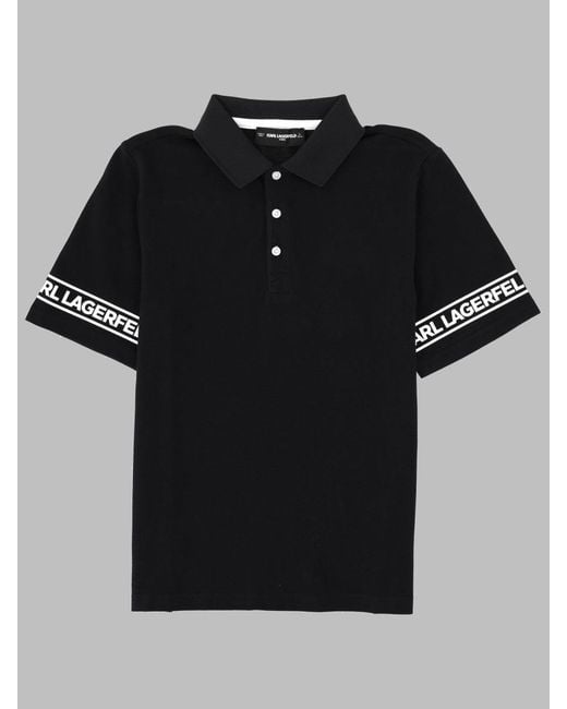 Karl Lagerfeld Black Polo