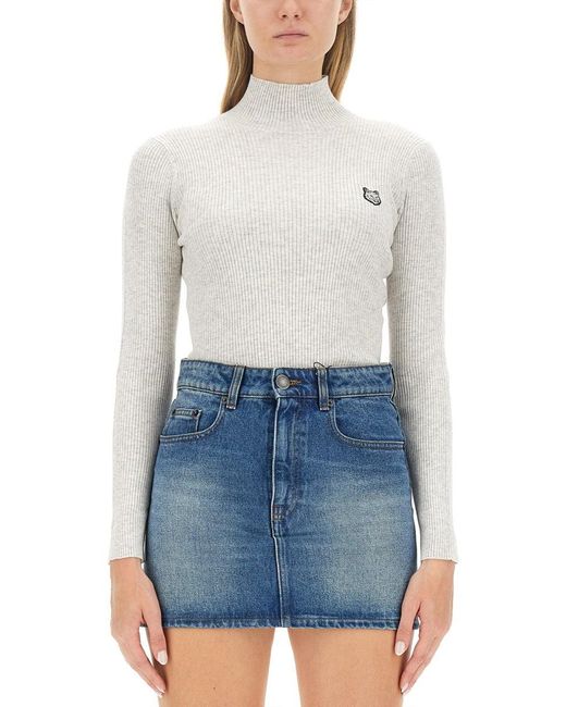 Maison Kitsuné Blue Fox Patch Jersey