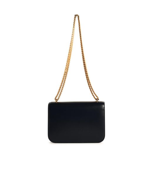 Tory Burch 'eleanor' Black Lear Crossbody Bag