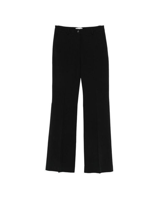 Via Masini 80 Black Trousers Cotton