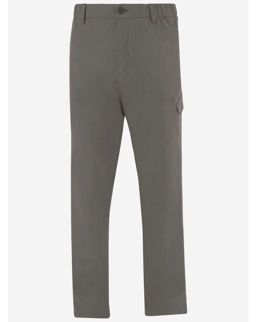 Herno Gray Functional Wardrobe Trousers