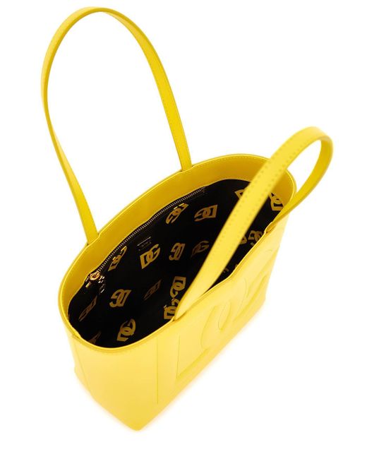 Dolce & Gabbana Logo -einkaufstasche in het Yellow