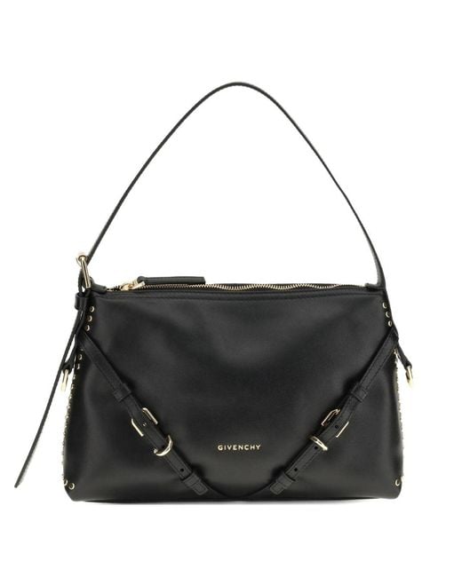 Givenchy Black Voyou Mini Leather Shoulder Bag