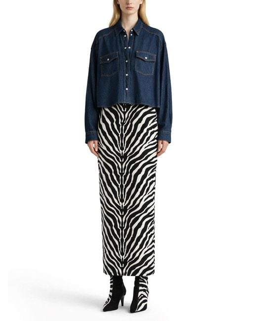 Khaite Blue Grenon Top