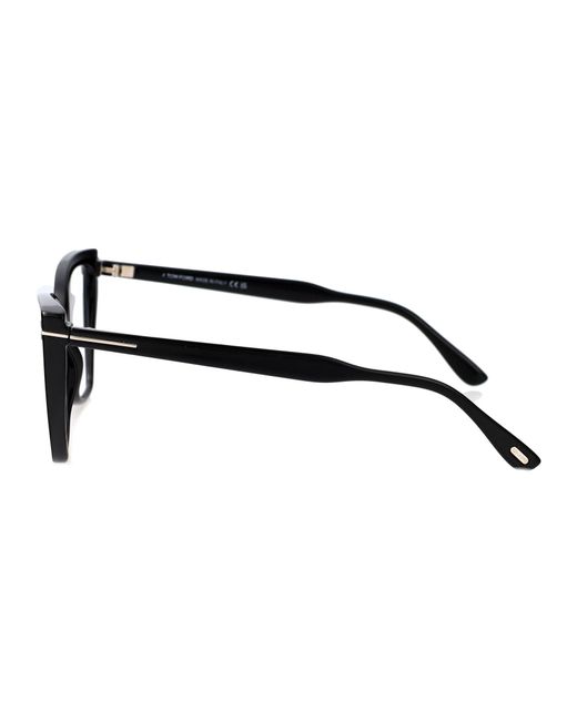 Tom Ford Black Cat Eye Optical Ft5844 B 001