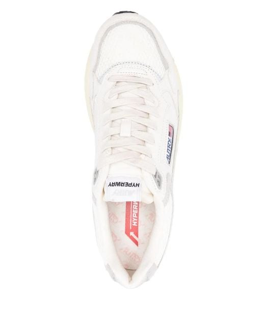 Autry White Hyperway Sneakers for men