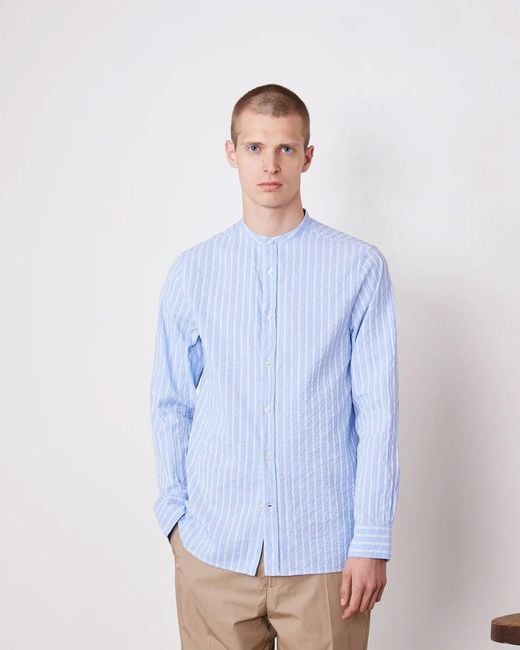 Officine Generale Hemden blau in Blue für Herren