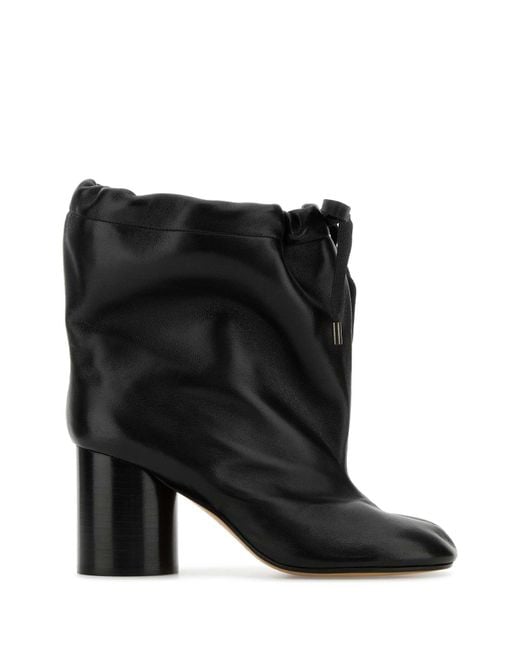 Maison Margiela Black Tabi Ballon' Ankle Boots