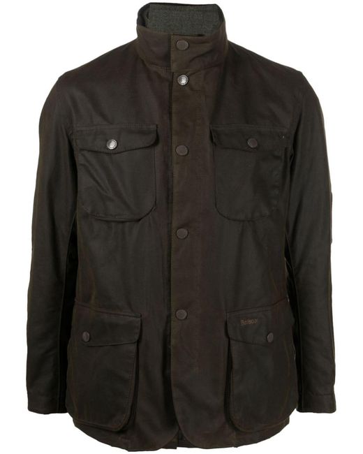 Barbour Ogston Wax Jas in het Black voor heren