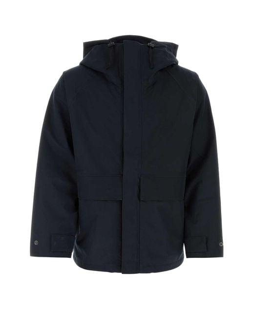 Nanamica Blue Polyester Raincoat