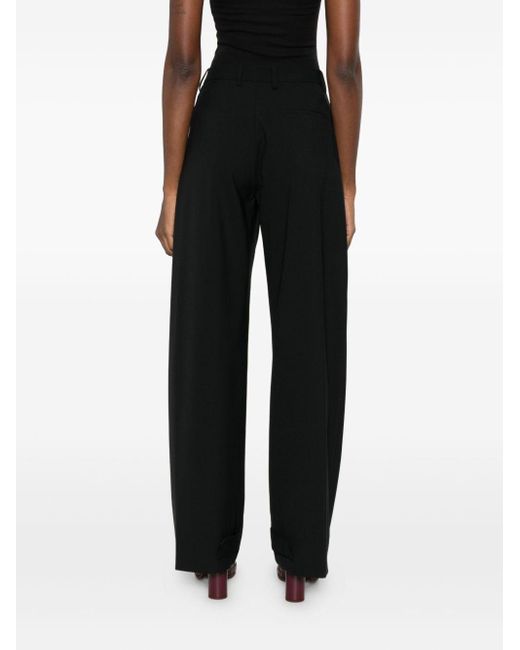Moncler Genius Black Wool Blend Trousers