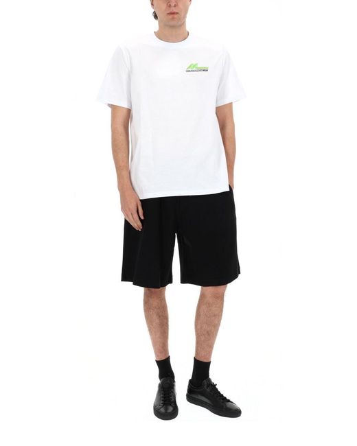 MSGM Black Cotton Shorts