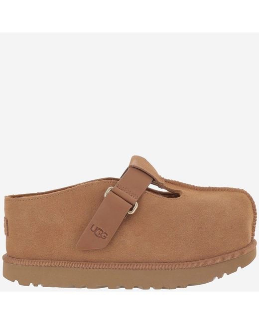 Ugg Brown Goldenstar Hi Mules