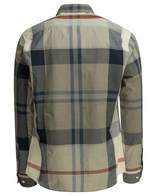 Barbour Green "Harris" Casual Shirt for men