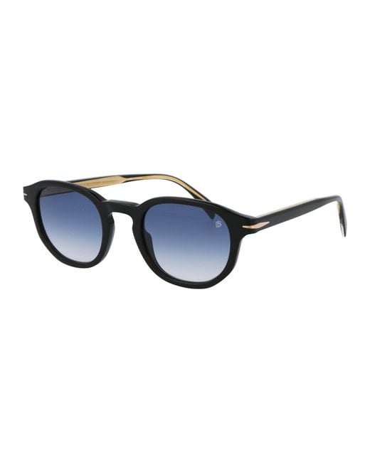 David Beckham Blue Sunglasses Db 1007/S 80708 for men