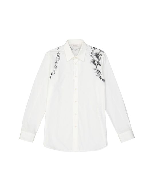 Alexander McQueen Printed Shirt in White für Herren