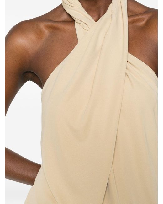 Totême White Halter Neck Top