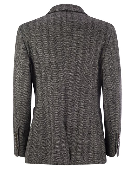 SAULINA Black Assunta Double Breasted Jacket