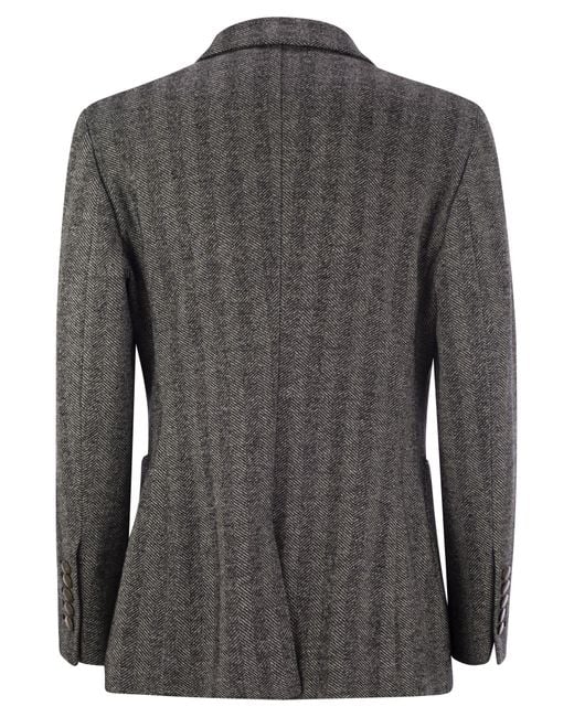 SAULINA Black Assunta Double Breasted Jacket
