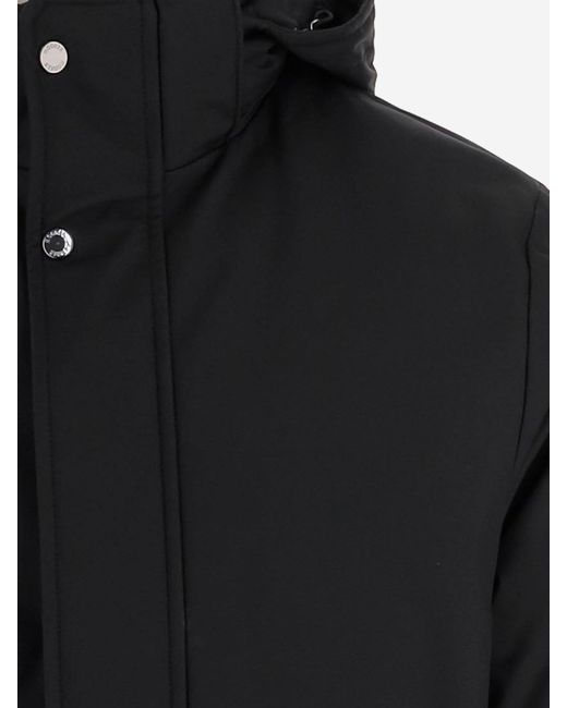 Moorer Black Technical Fabric Jacket for men