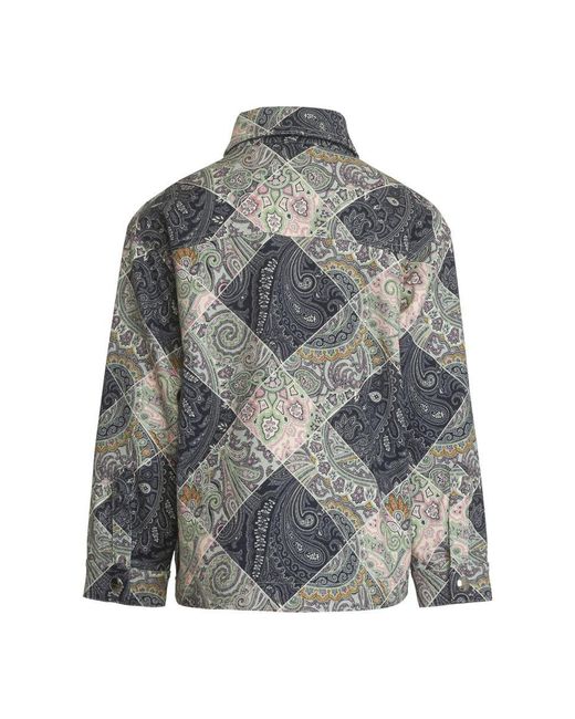 Etro Gray Plaid Jacket