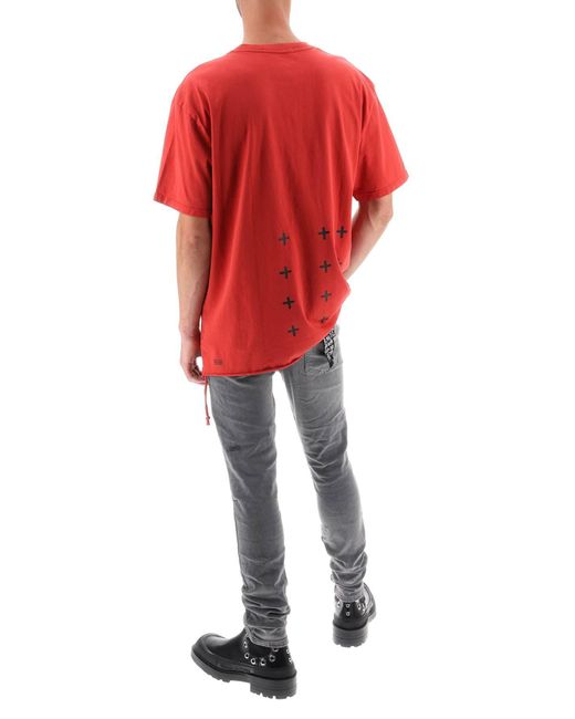 Ksubi Red '4 X4 Biggie' T Shirt for men