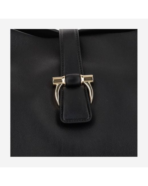 Sac à bandoulière en cuir Ferragamo en coloris Black